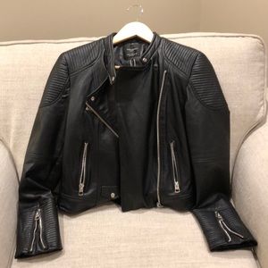 NWT Zara Faux Leather Moro Jacket